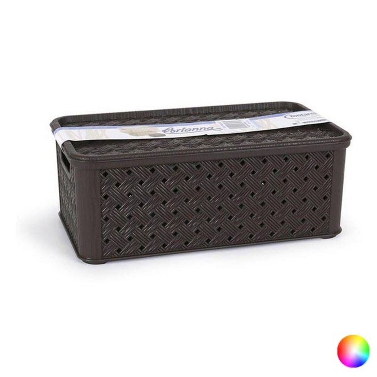Storage Box with Lid Tontarelli 4 L 29'5 x 16'5 x 11 cm/White