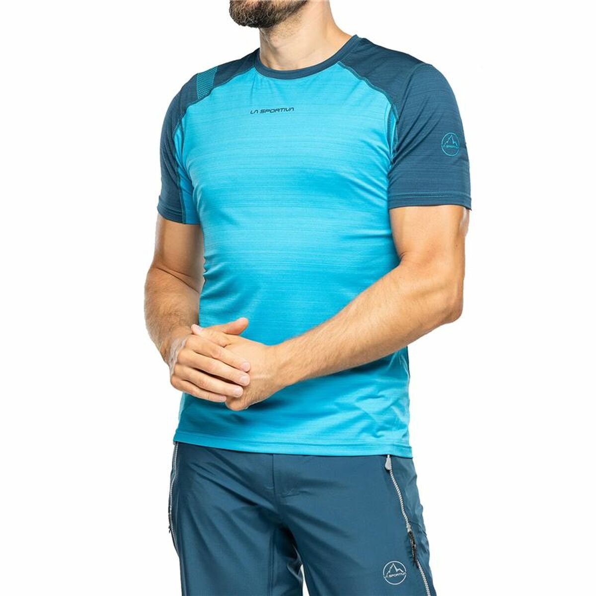 Short-sleeve Sports T-shirt La Sportiva Sunfire Sky blue/L