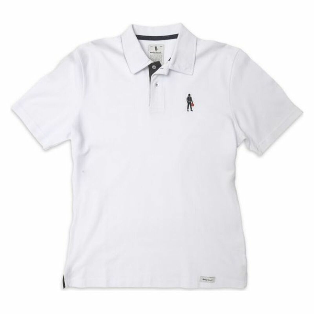Men’s Short Sleeve Polo Shirt OMP Driver Icon White/XXL
