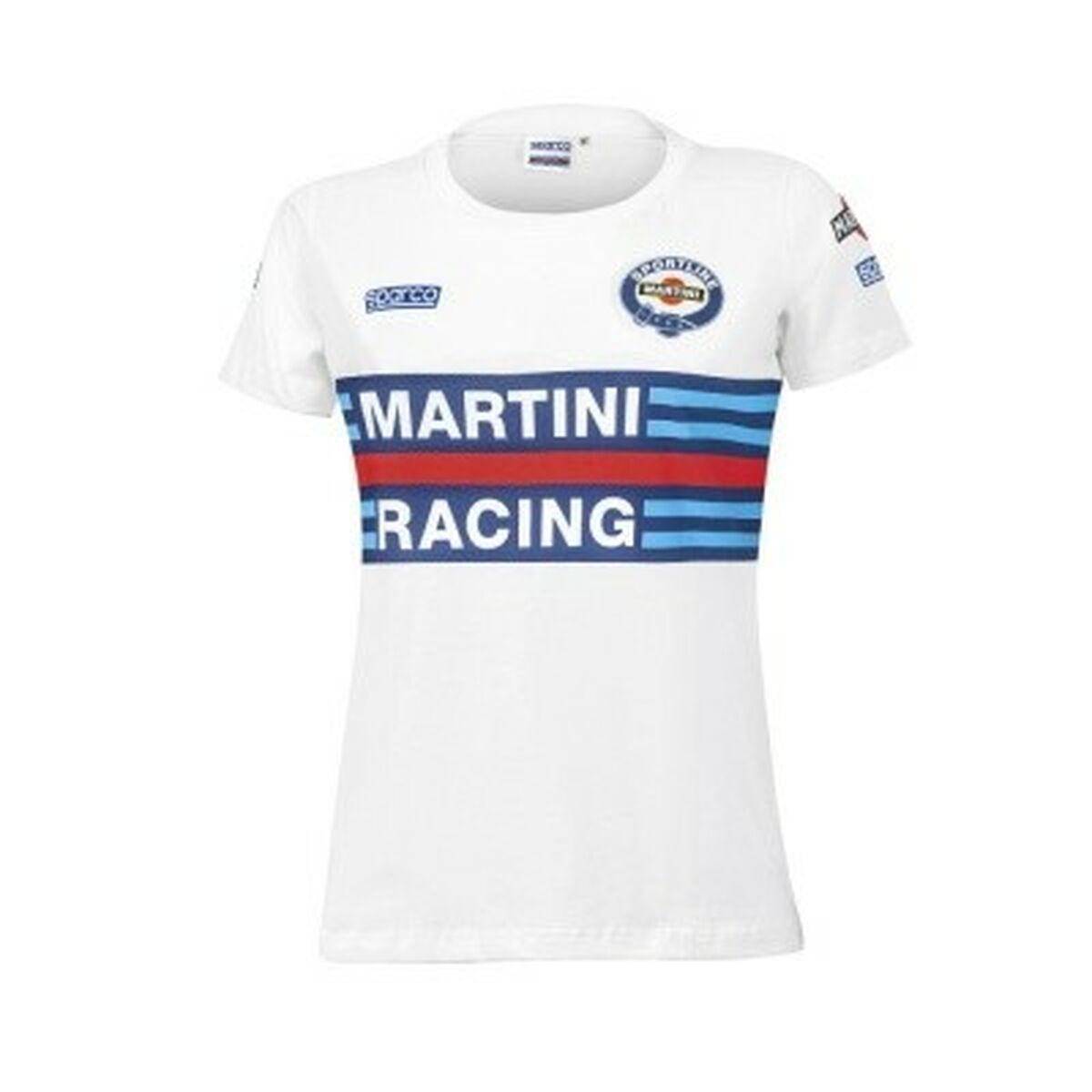 Women’s Short Sleeve T-Shirt Sparco Martini Racing White/L