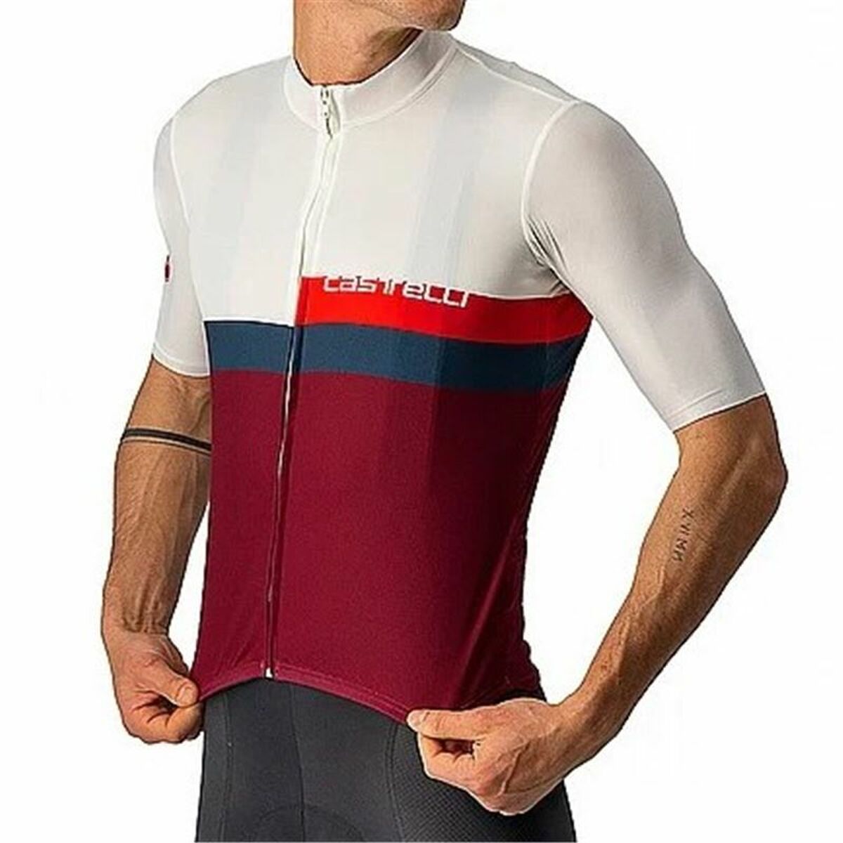 Cycling jersey Castelli CDC Brown/S