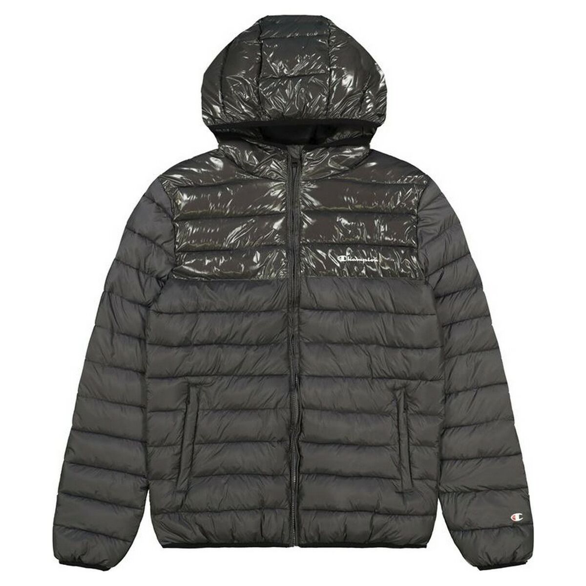 Windcheater Jacket Champion Hooded Grey/L