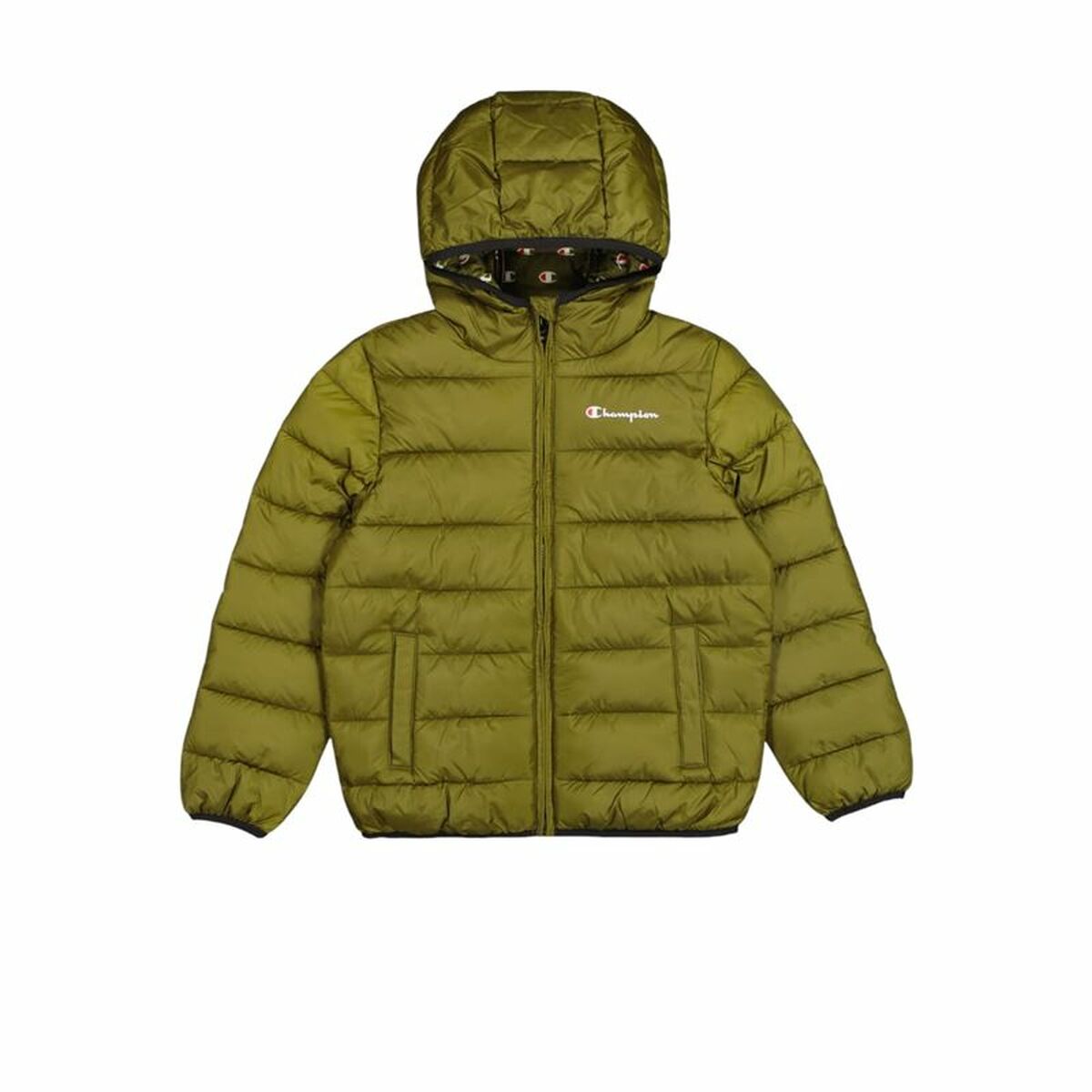 Men's Sports Jacket Champion Hooded Green/XXL
