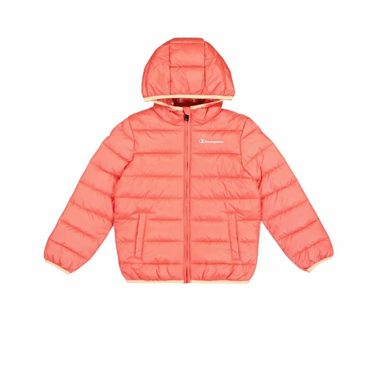 Men's Sports Jacket Champion Hooded Coral/XXL