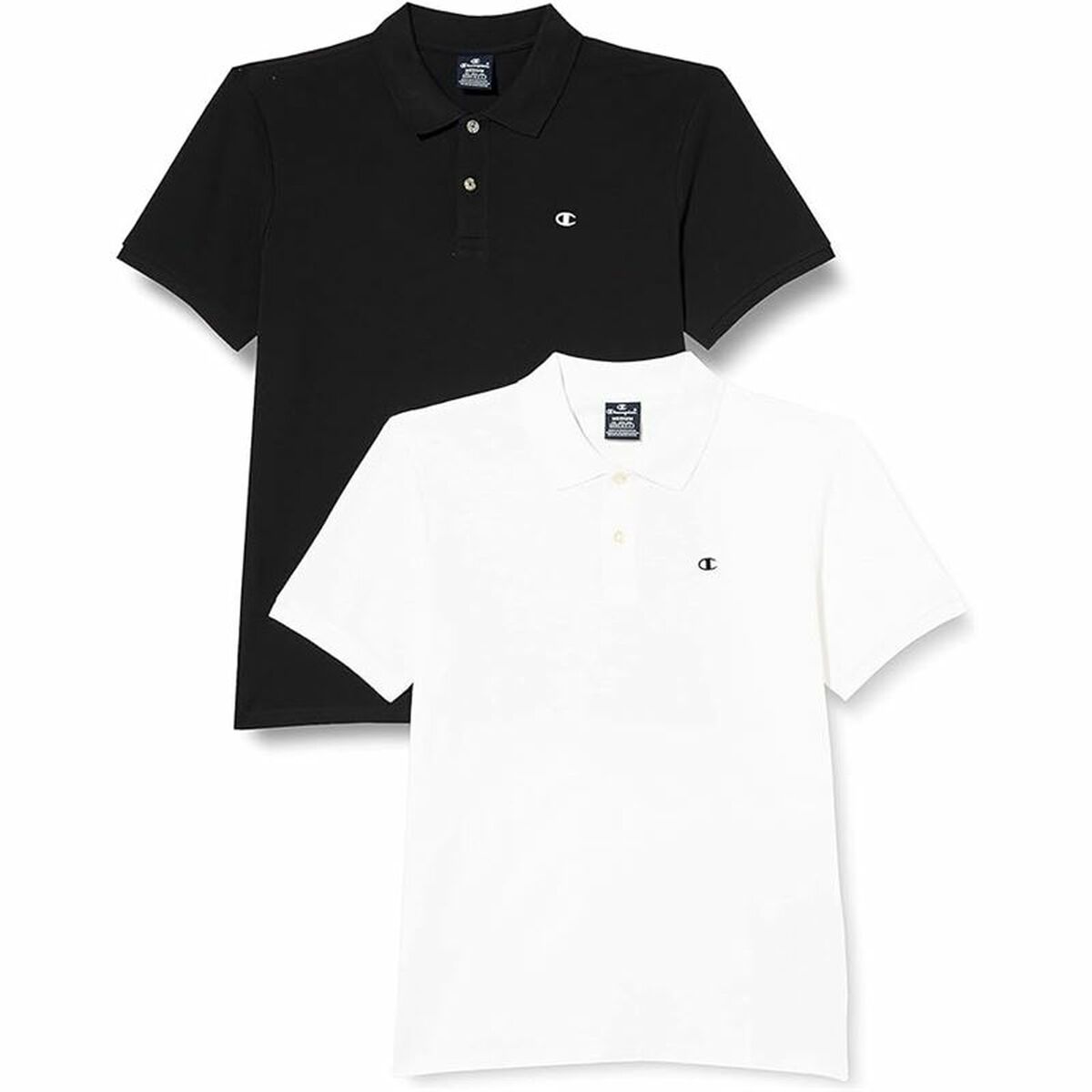 Men’s Short Sleeve Polo Shirt Champion Black/XXL