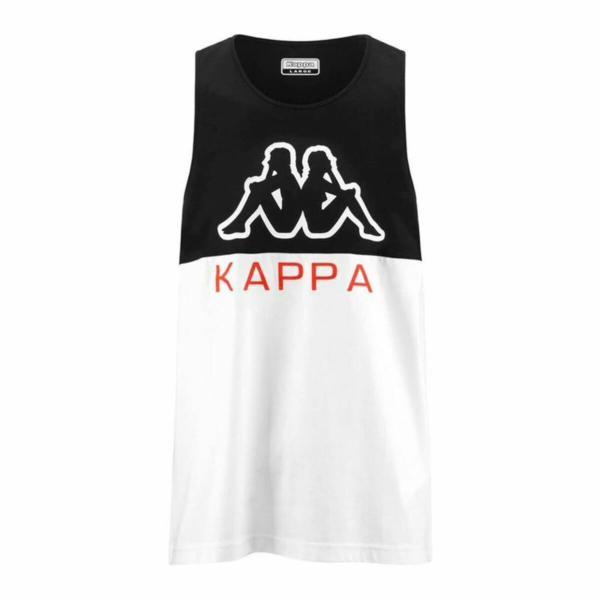 Men's Sleeveless T-shirt Kappa Eric CKD White Black/XL