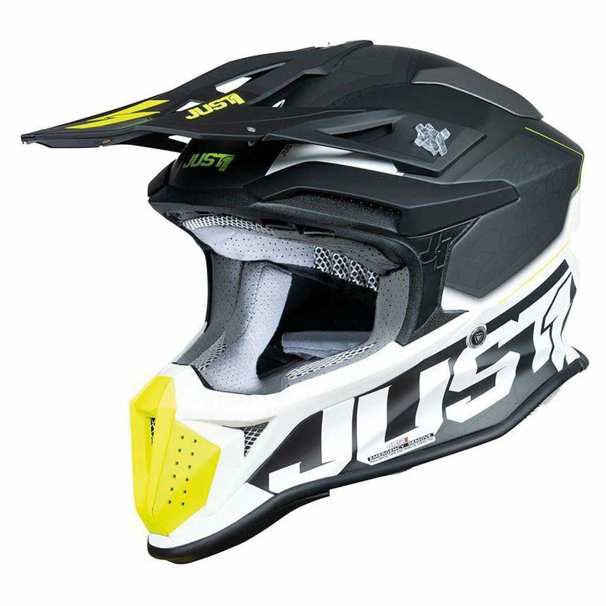 Full Face Helmet Just1 J-18 F HEXA Black White/S
