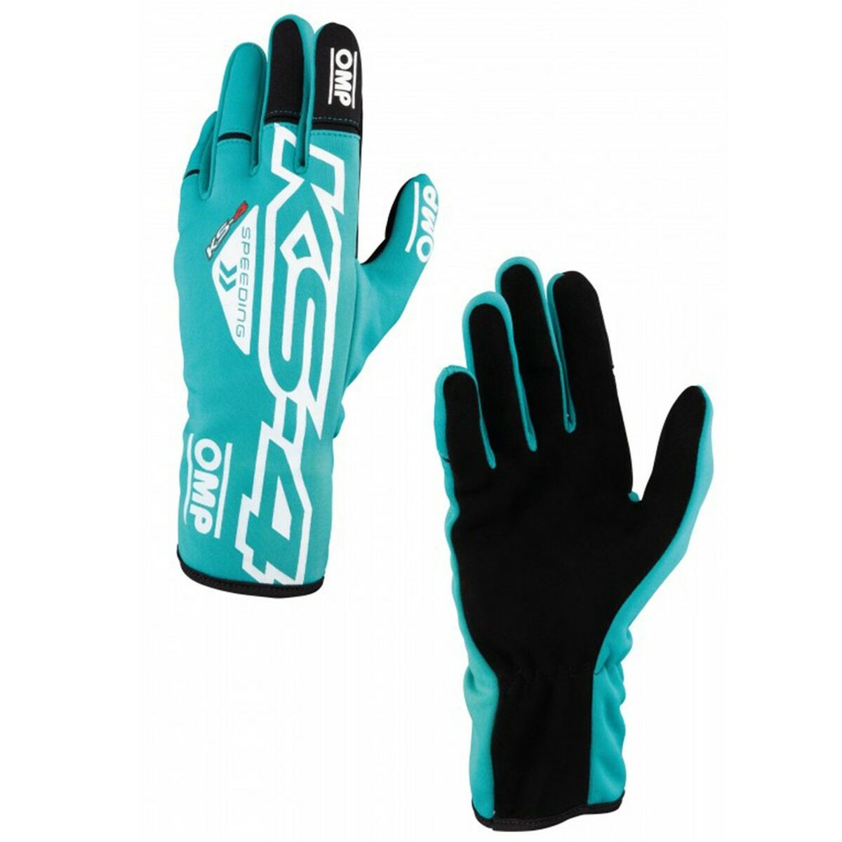Karting Gloves OMP KS-4 Green/S