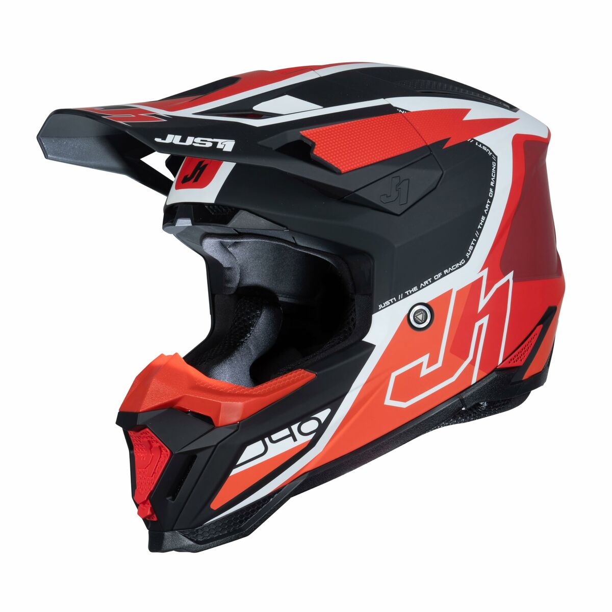 Full Face Helmet Just1 J-40 Flash Black Red/XL