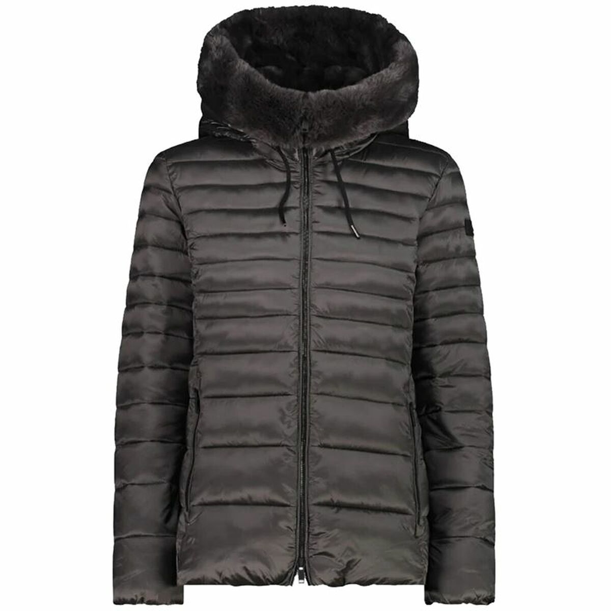 Women's Sports Jacket Campagnolo Short Padded Black/L