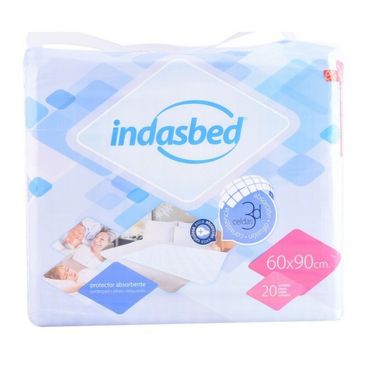 Incontinence Protector Indasbed Indasec 20 Units/60 x 60 cm - 20 Units