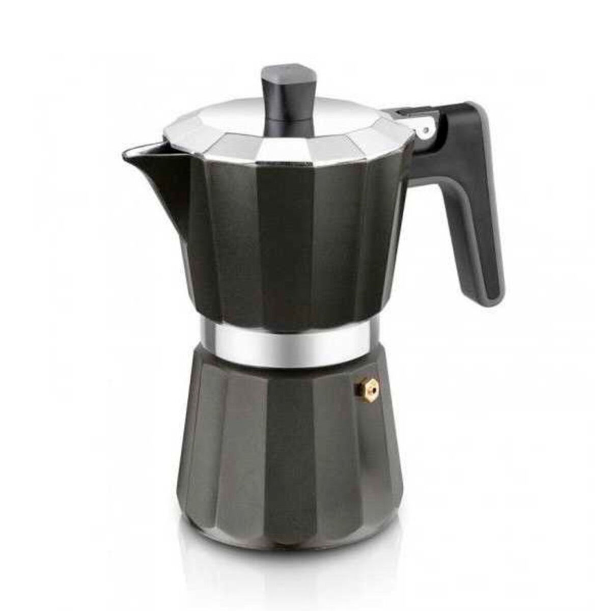 Italian Coffee Pot Black Edition BRA/6 Cups