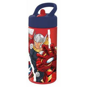 Water bottle The Avengers Silicone Plastic