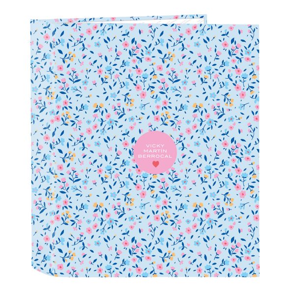 Ring binder Vicky Martín Berrocal Paraíso Blue Pink A4 27 x 33 x 6 cm