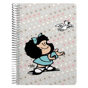 Notebook Mafalda Bird Multicolour Quarto 80 Sheets