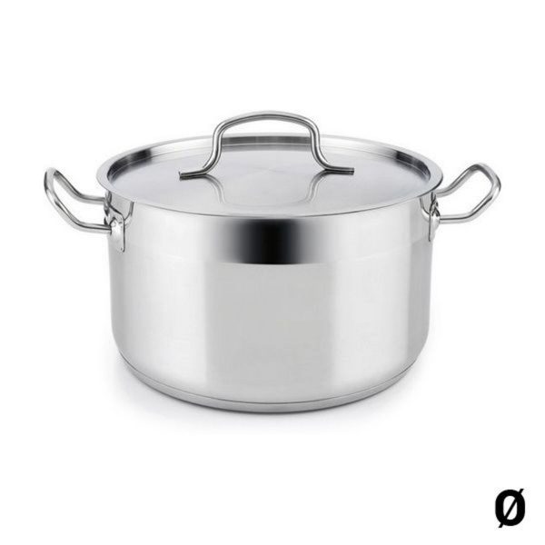 Casserole with Lid Quid Azzero Metal Steel/18 cm
