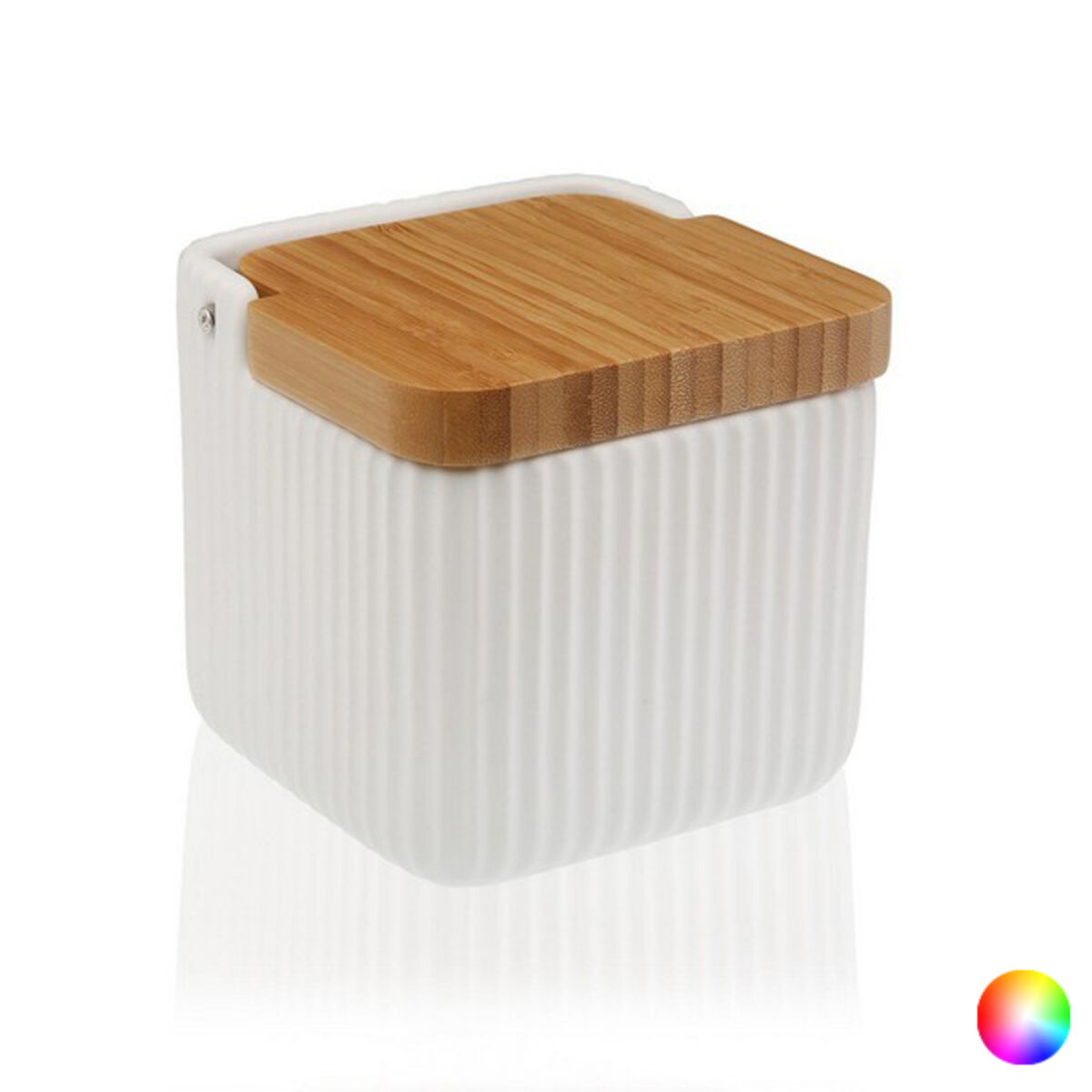 Salt Shaker with Lid (11,5 x 11,5 x 11,5 cm)/White