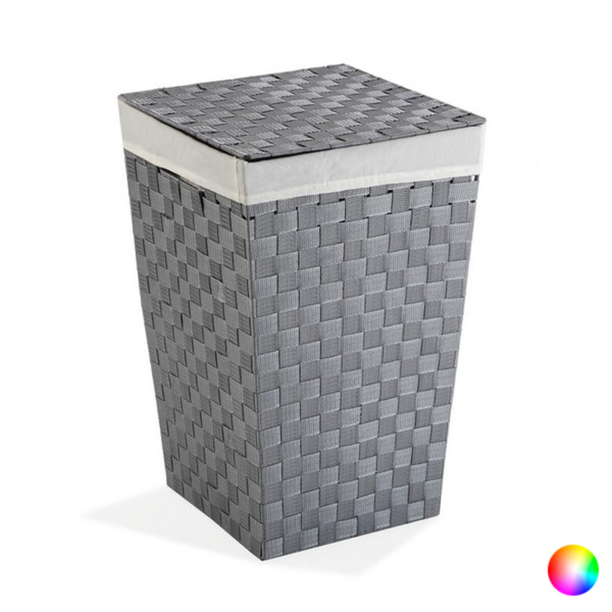 Laundry Basket Textile (33 x 52 x 33 cm)/Grey