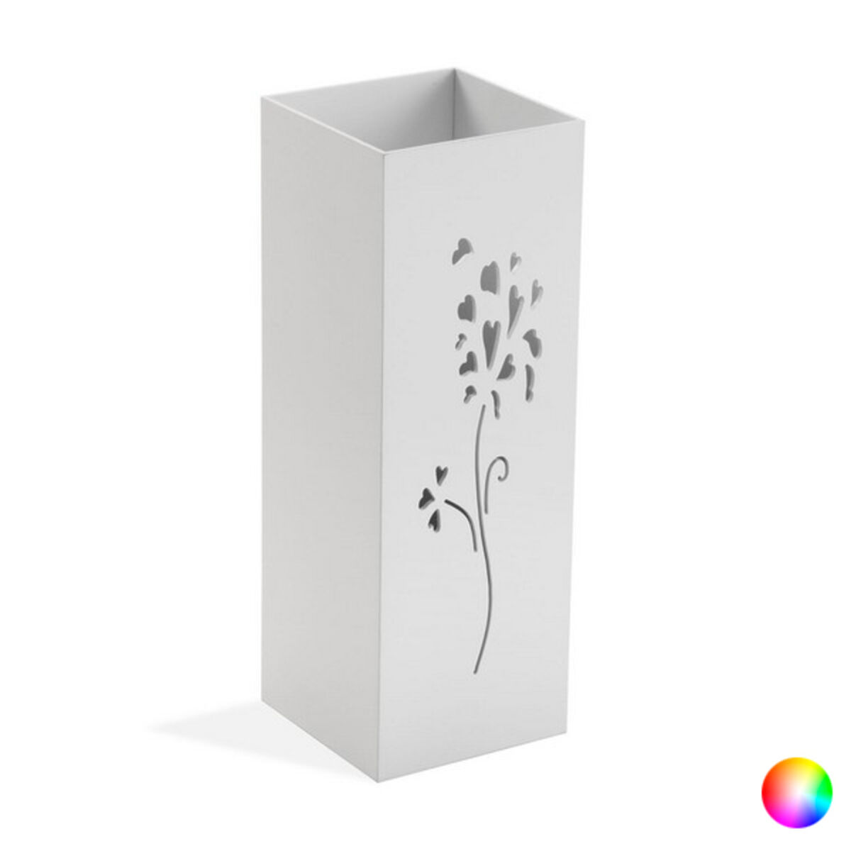 Umbrella stand Flowers MDF Wood (22 x 48 x 22 cm)/Natural