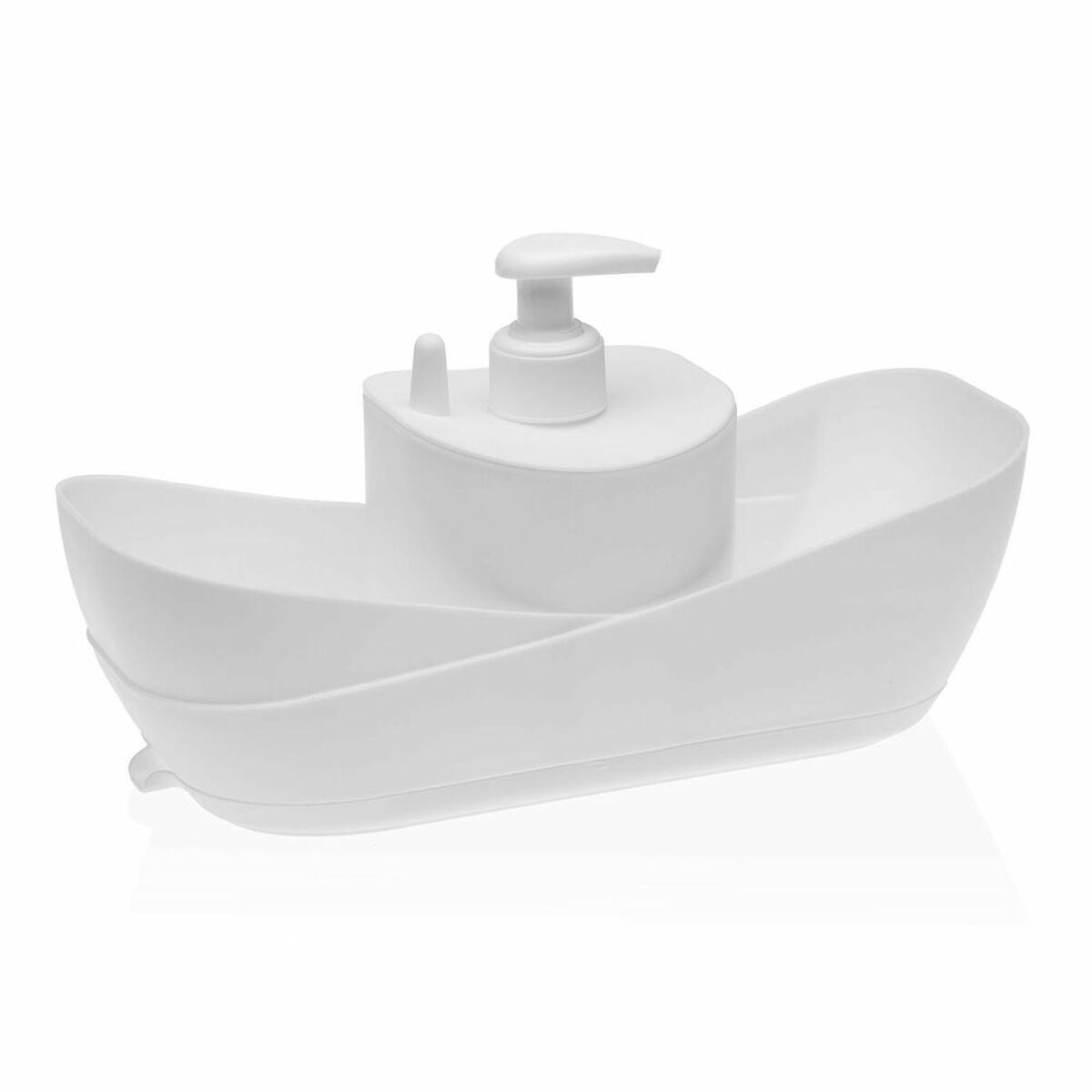 2-in-1 Soap Dispenser for the Kitchen Sink Versa polypropylene 11 x 26 x 10 cm White