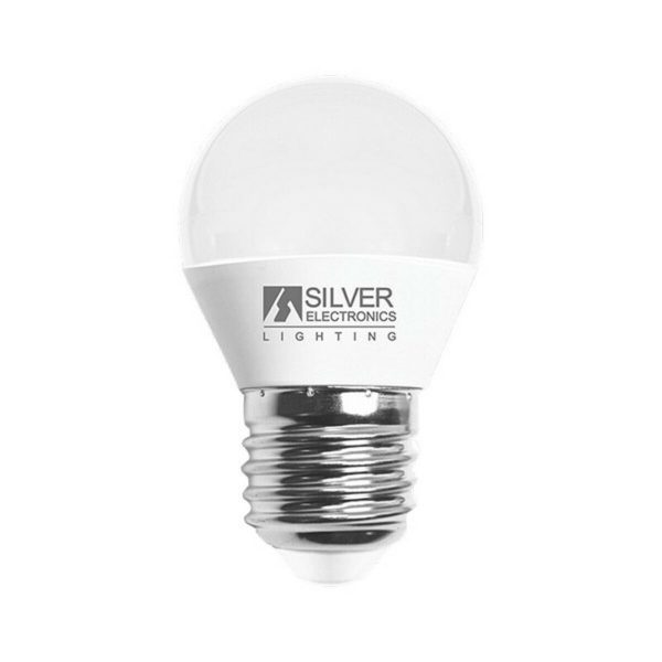 Spherical LED Light Bulb Silver Electronics 960727 E27 7W/3000K