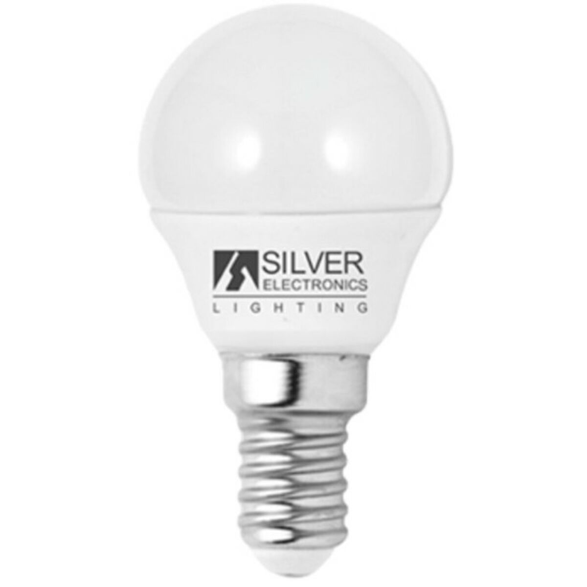 Spherical LED Light Bulb Silver Electronics Eco E14 5W/6000K