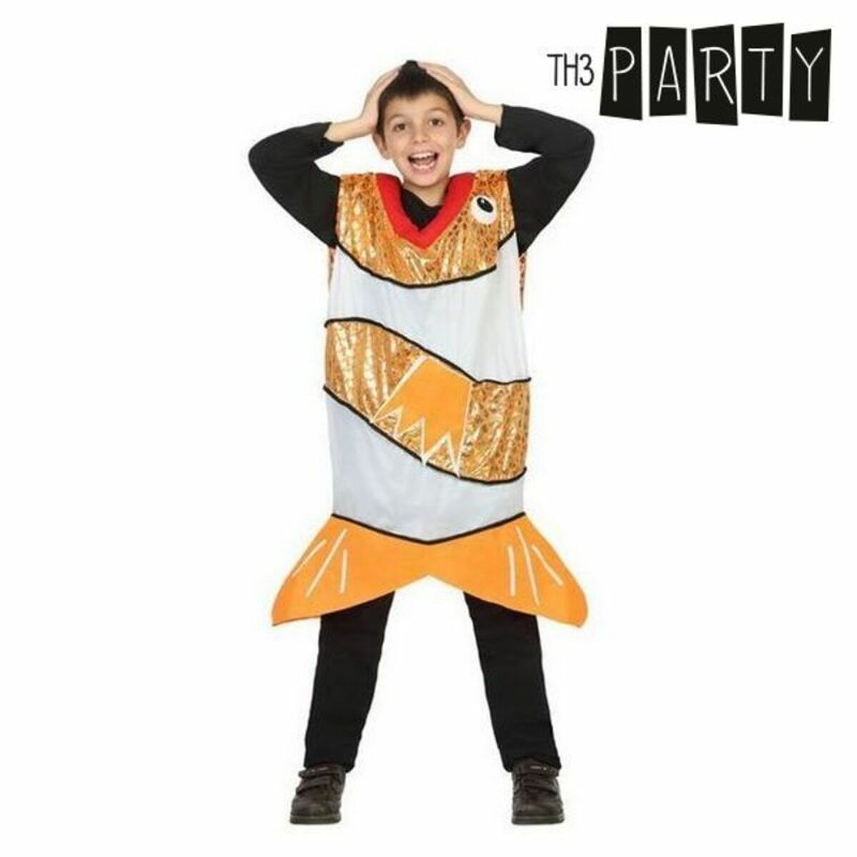 Costume for Children Fish Orange/7-9 Years