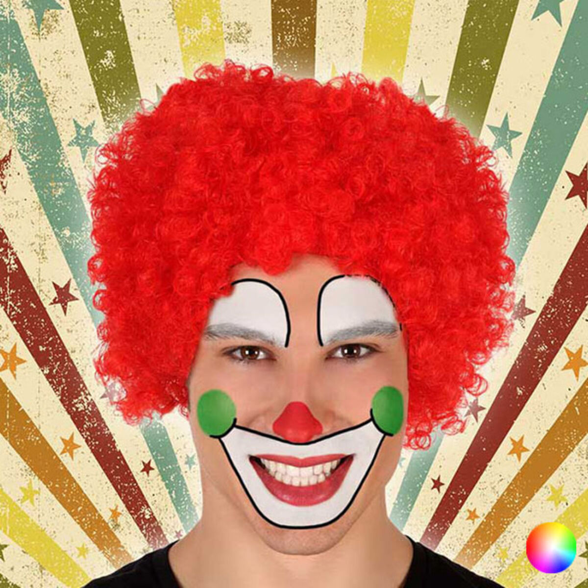 Wigs Male clown 117913/Red