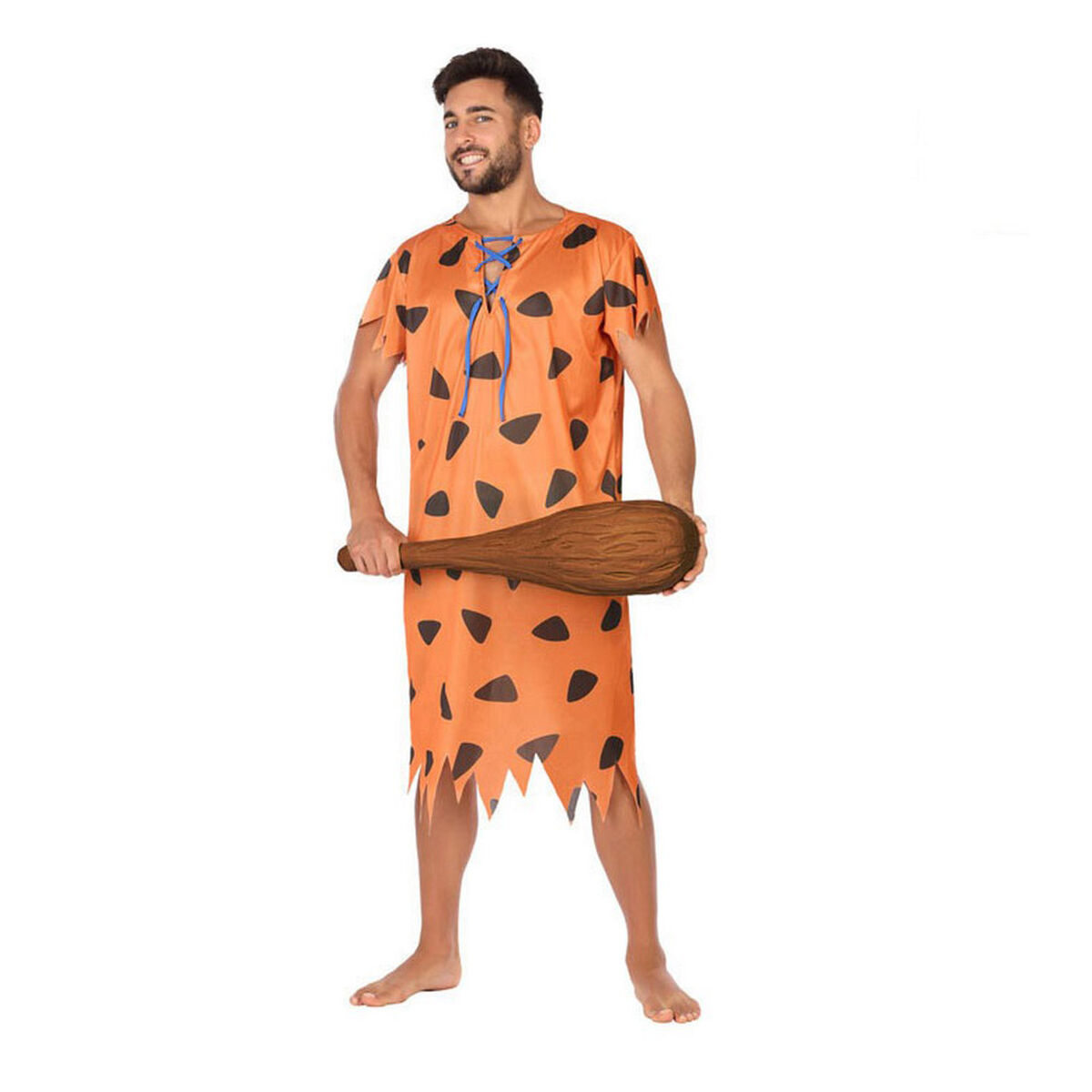 Costume for Adults Caveman Orange (2 Pieces)/XL