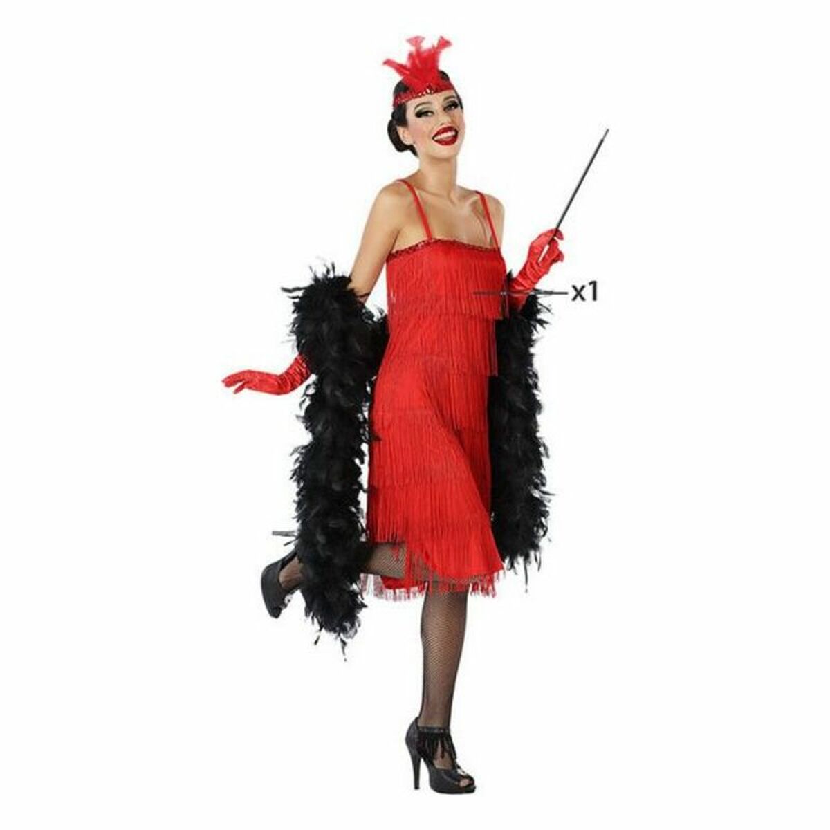 Costume for Adults Red (1 Piece)/XS/S