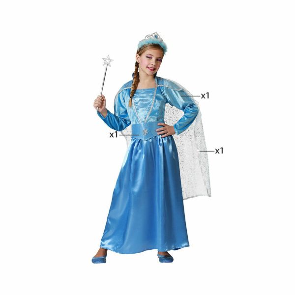 Costume for Children Blue Princess/5-6 Years - Image 3