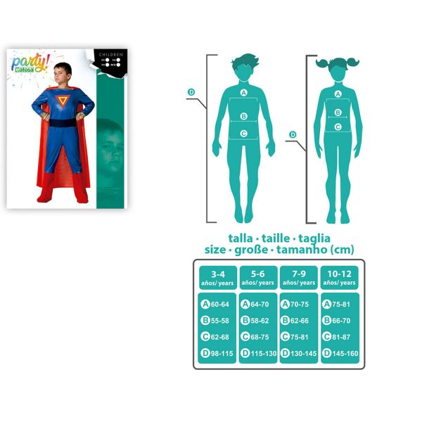 Costume for Children Comic Hero/5-6 Years - Image 6