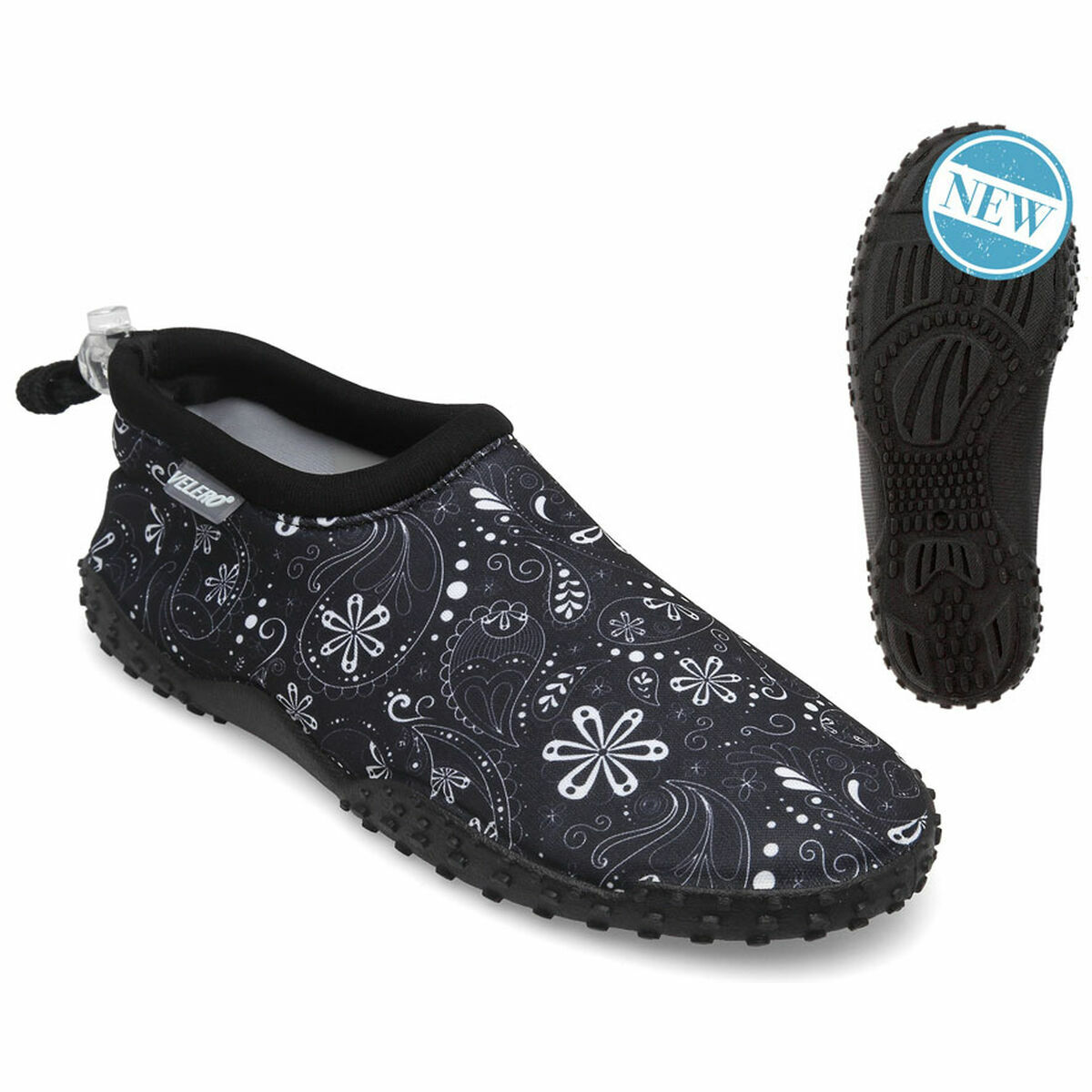 Slippers Mandala Adults unisex Black White/35