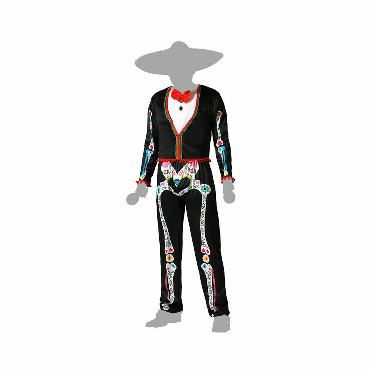 Costume Skeleton Mexican/XS/S