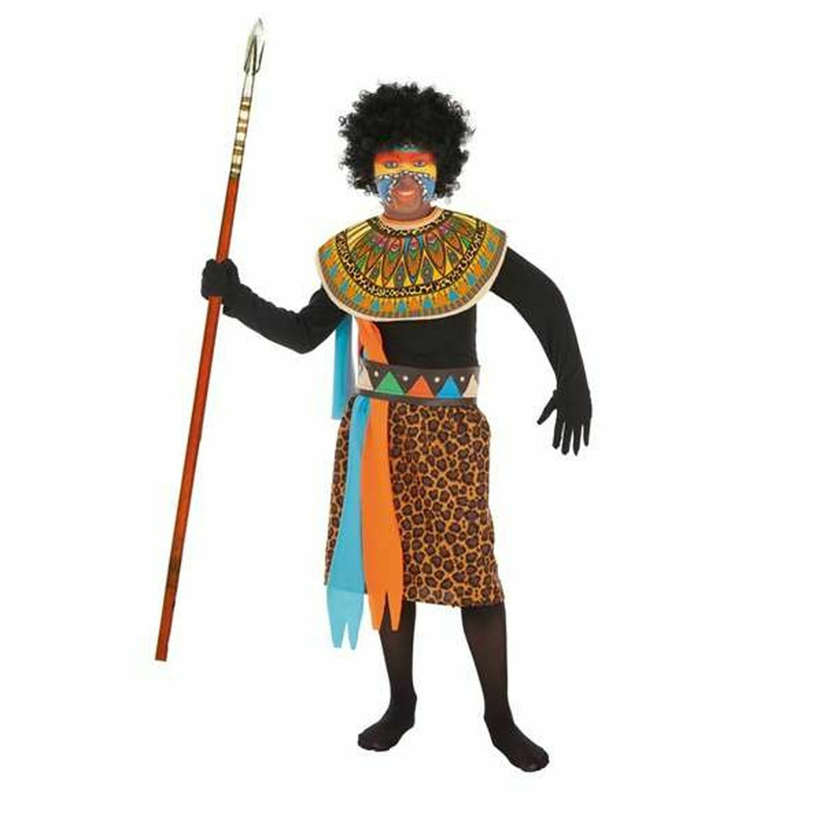 Costume for Children African Man (4 Pieces)/11-13 Years