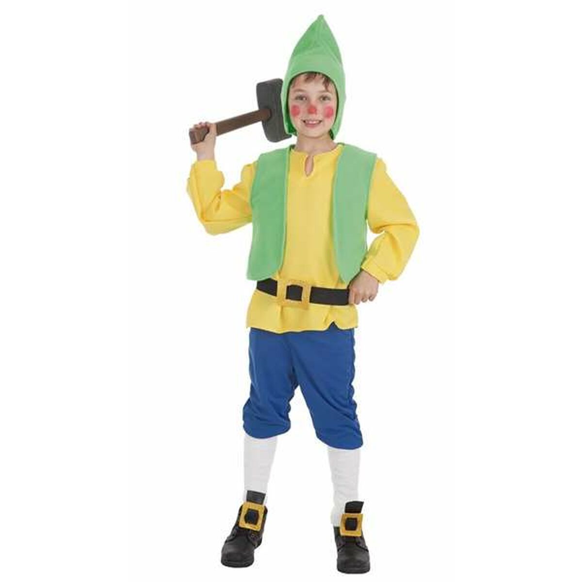 Costume for Children Yellow Male Dwarf 7 Pieces/3-5 Years