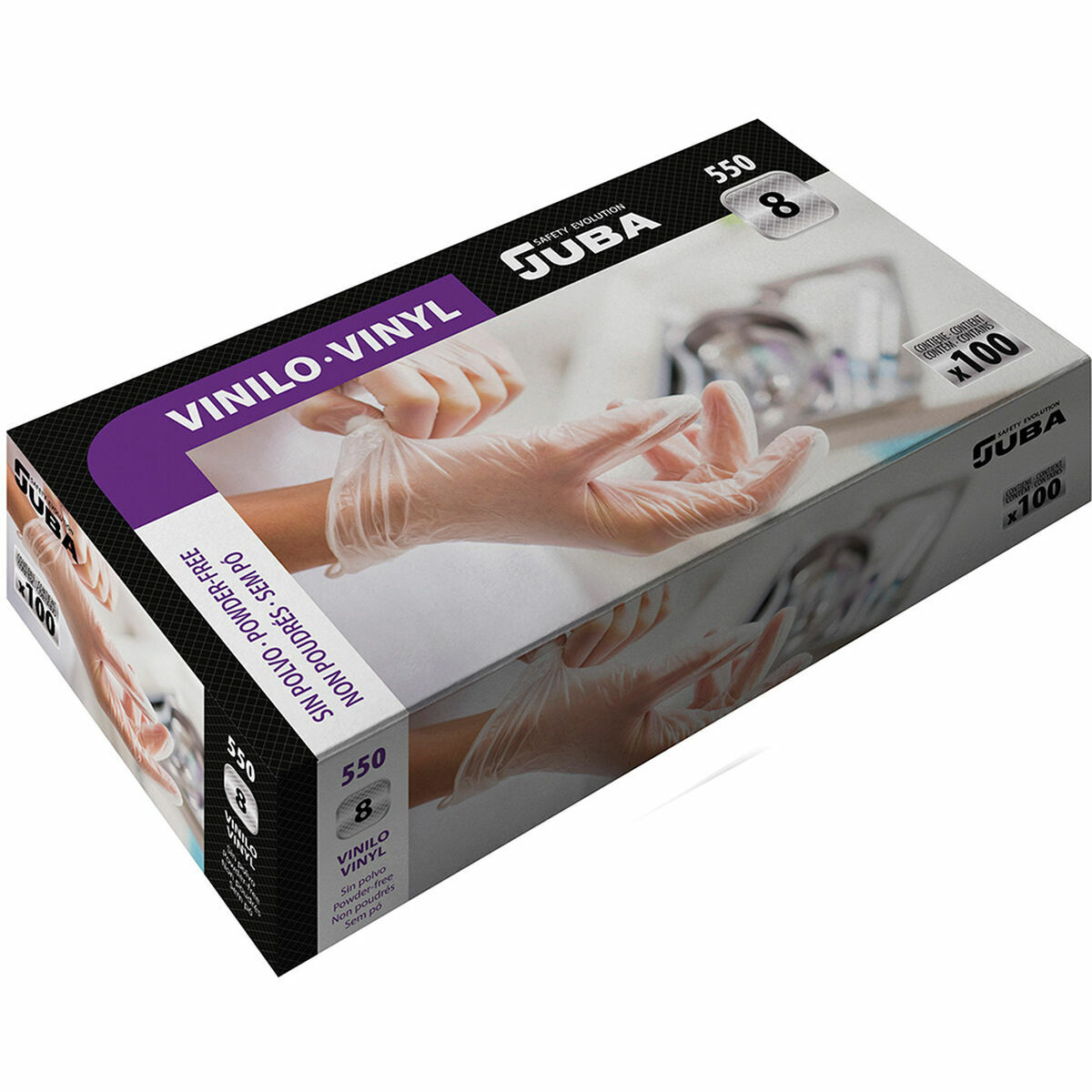 Disposable Gloves JUBA Powder-free Box (100 Units)/8
