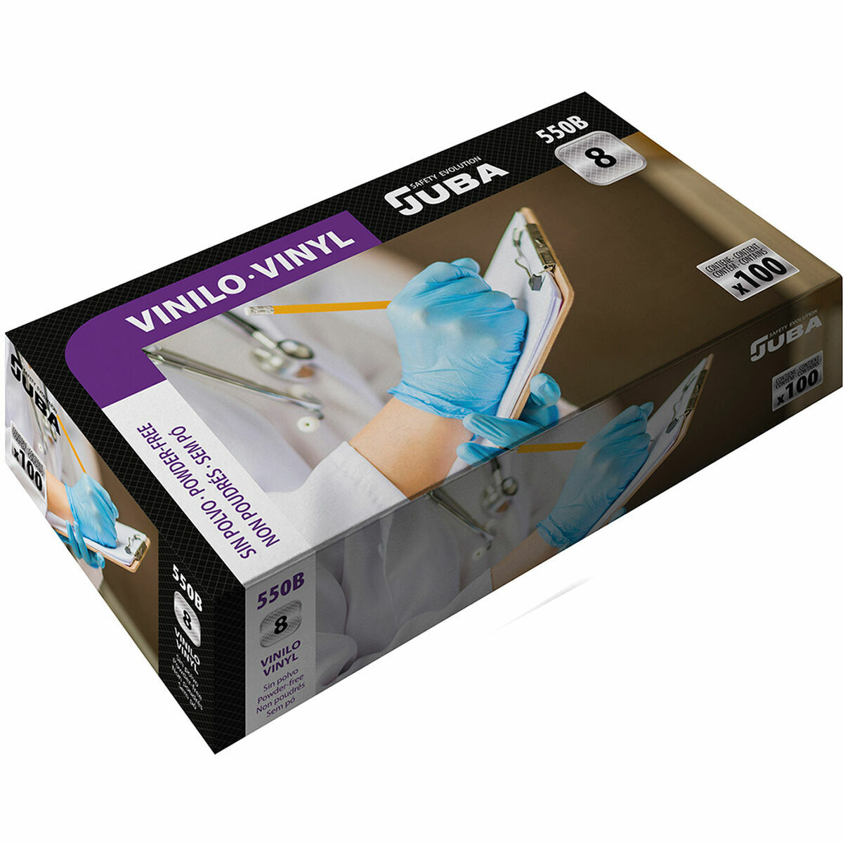 Disposable Gloves JUBA Powder-free Box (100 Units)/8