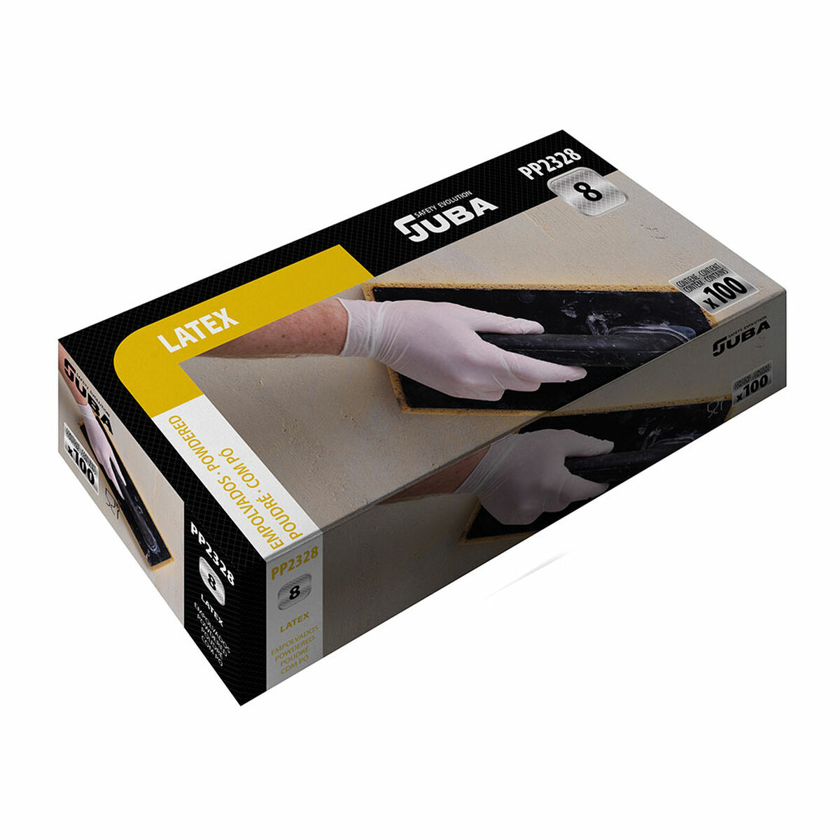 Disposable Gloves JUBA Powdered Box (100 Units)/9