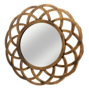 Wall mirror Golden 40 x 2 x 40 cm