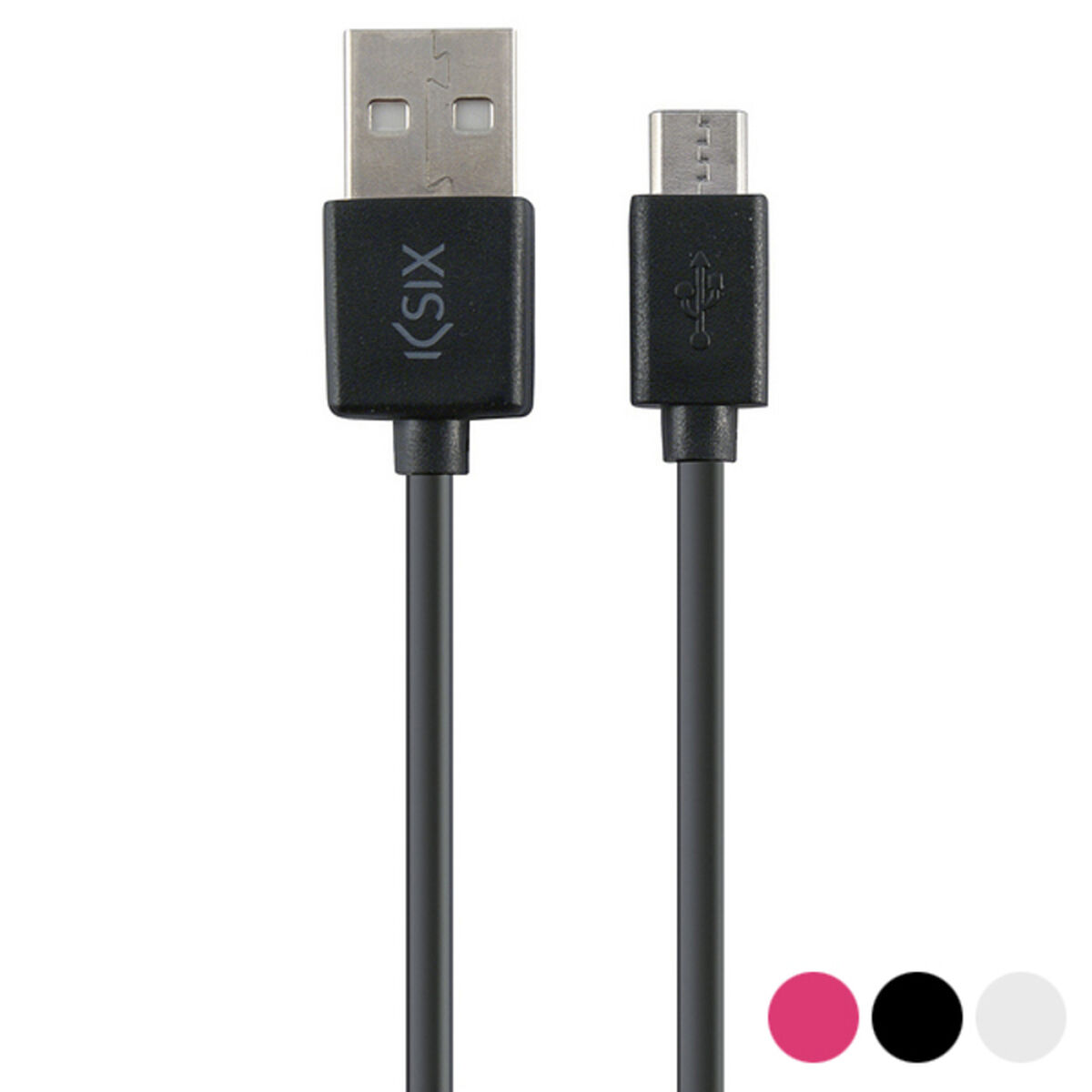 USB Cable to Micro USB KSIX 1 m/Black