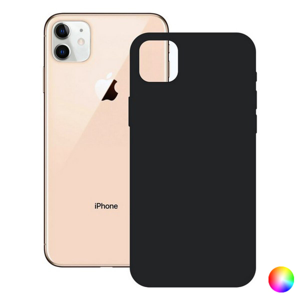 Mobile cover iPhone 12 KSIX Soft Silicone iPhone 12 Mini/Pink