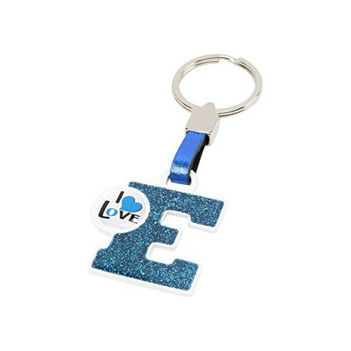 Keychain Letter E/Blue