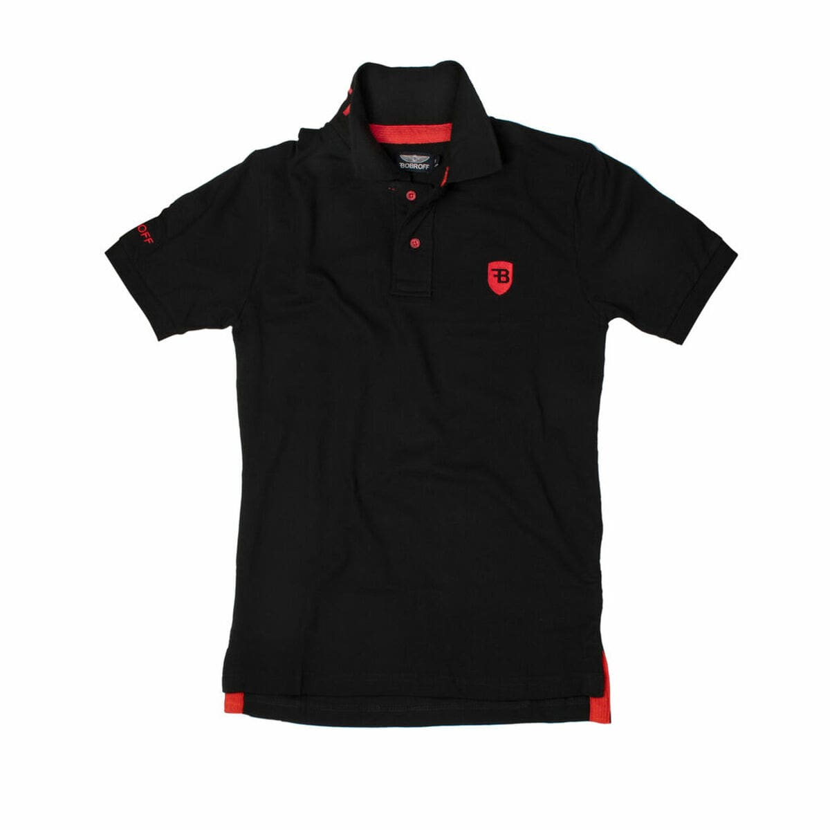 Men’s Short Sleeve Polo Shirt Bobroff Black/XL