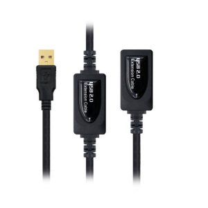 USB Extension Cable NANOCABLE 10.01.021 Black/10 m