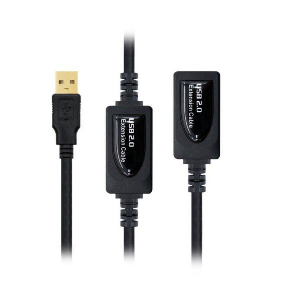 USB Extension Cable NANOCABLE 10.01.021 Black/10 m