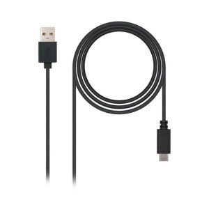 USB A to USB C Cable NANOCABLE 10.01.210 Black/2 m