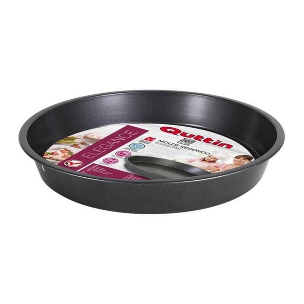 Oven Mould Quttin 0,5 mm 32 x 4,5 cm Carbon steel/32 x 4,5 cm