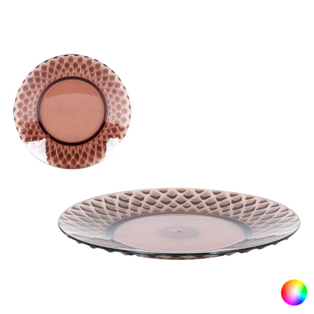 Flat Plate Diamond/Transparent/Ø 25 cm