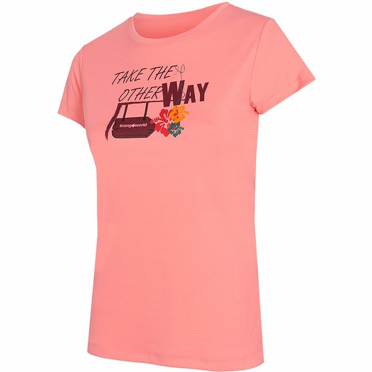 Women’s Short Sleeve T-Shirt Trangoworld Myra Pink/M